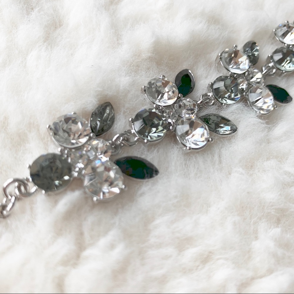 💎3/$30💎 Silver and Hematite CZ Bracelet NWT